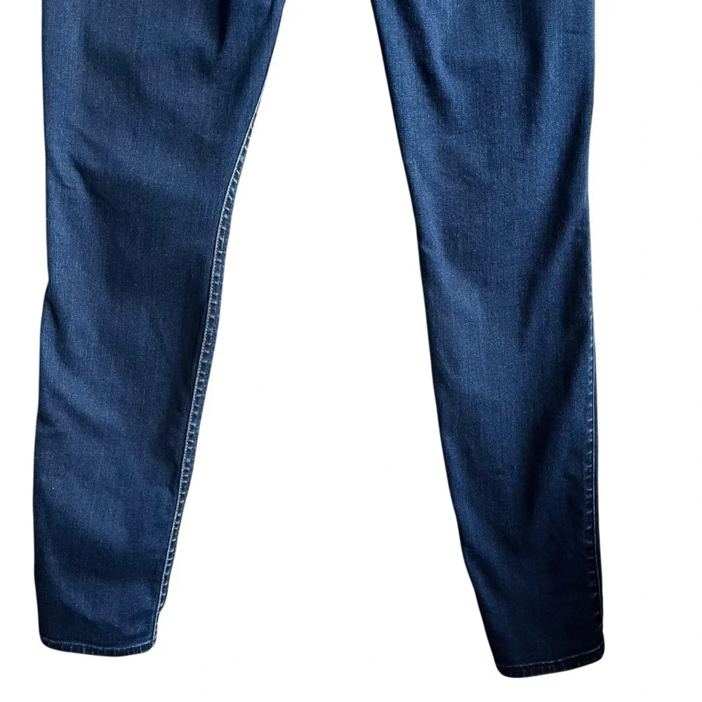 7 For All Mankind Mid Rise Skinny Dark Wash Denim 29 - Picture 7 of 11